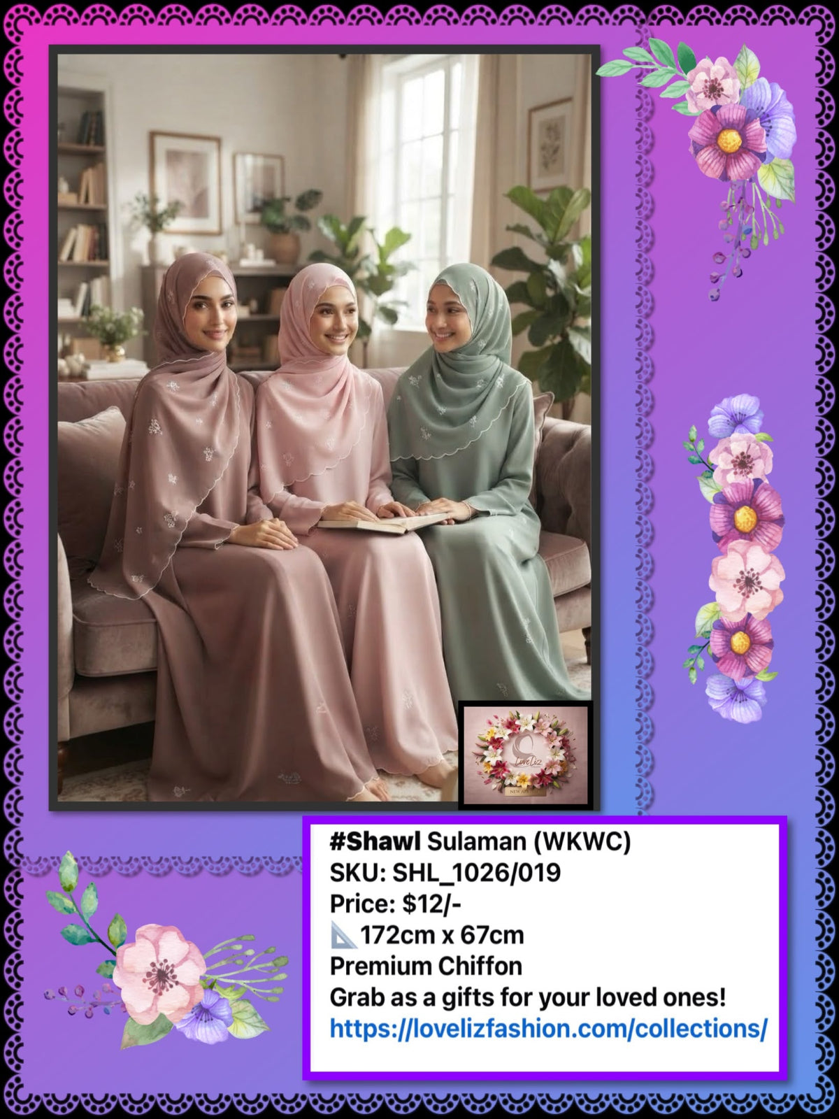Shawl Sulaman (SHL_1026/019) (#WKWC)