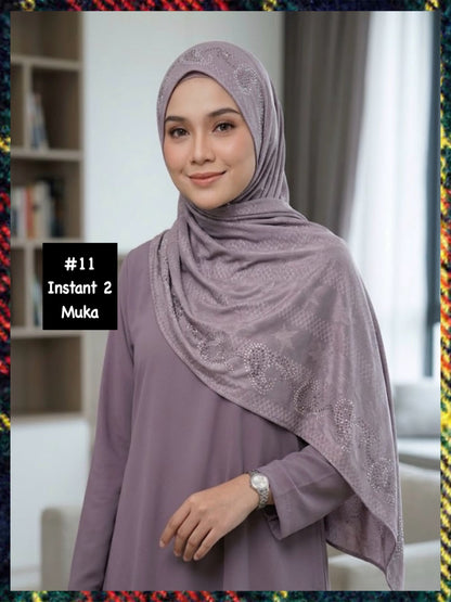 Assorted Instant Hijabs (INST/CSL_1026/003 (M)) (🔥3 pcs for $10/-🔥)