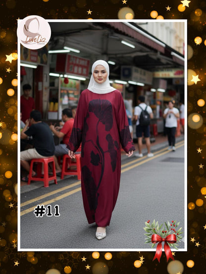Long Printed Dress (LODR- 1007/3(A)) (#FFKNG)