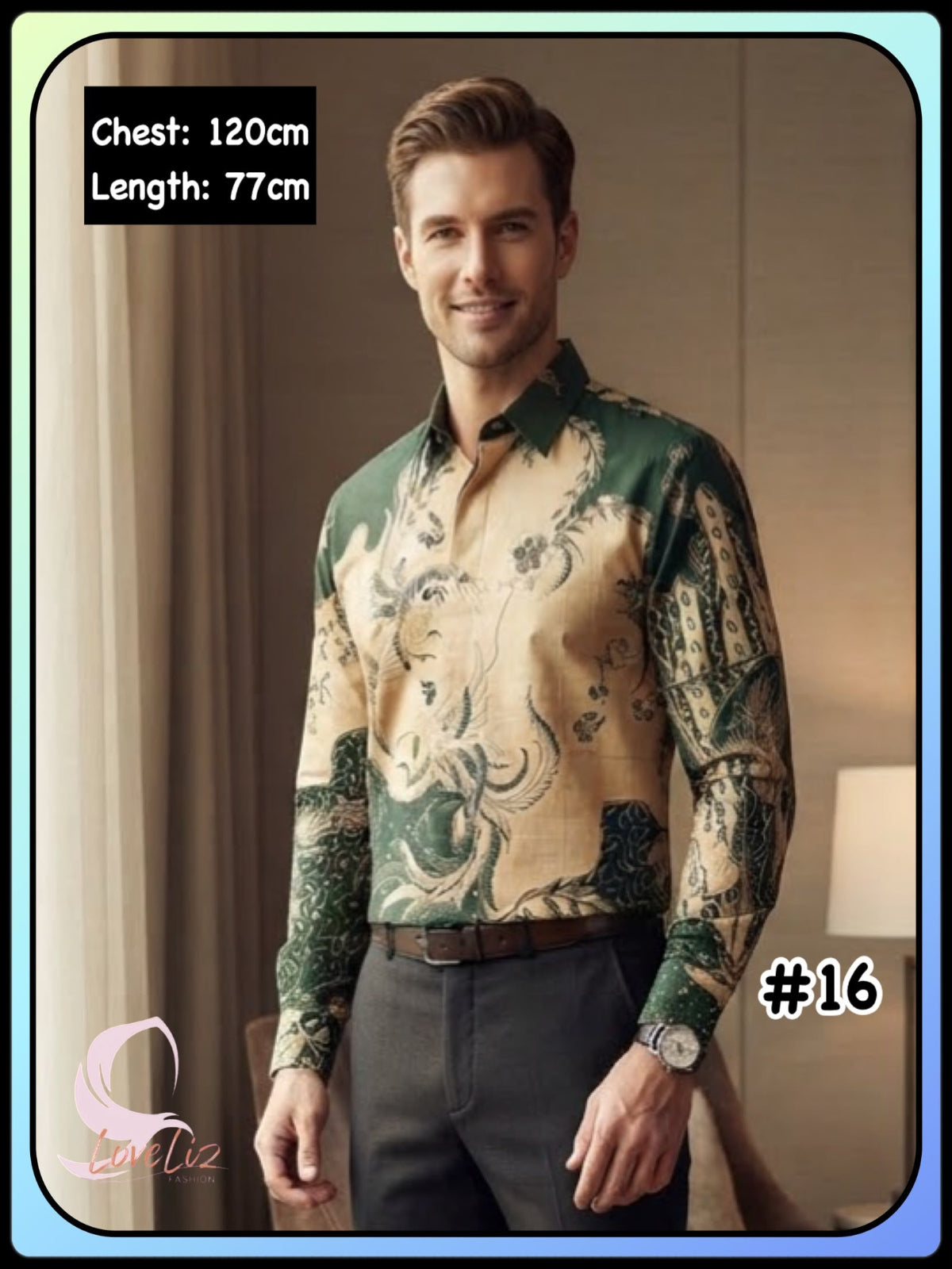 Batik Long Sleeves Shirts - (BTLS_1026/005) (#ANI)