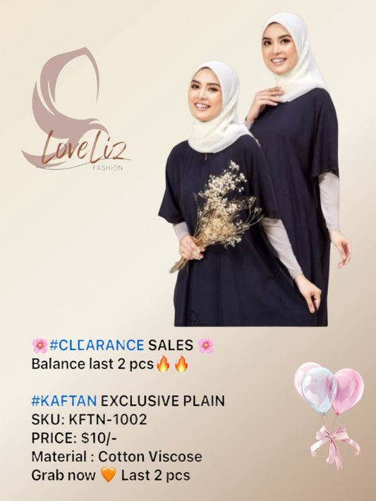 Kaftan Exclusive Plain (KFTN- 1002)