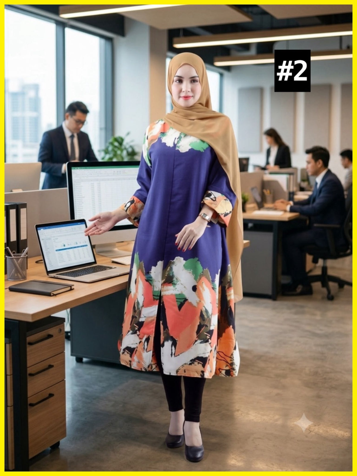 Exclusive Abstract Printed Dress (BLS_0726/002) (#230.KA)