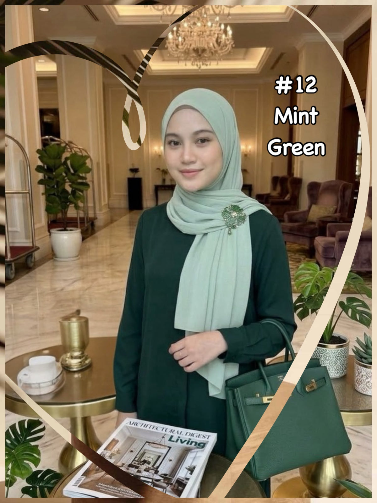 Shawl Chiffon Muna (SWL_1026/057) (#MM)
