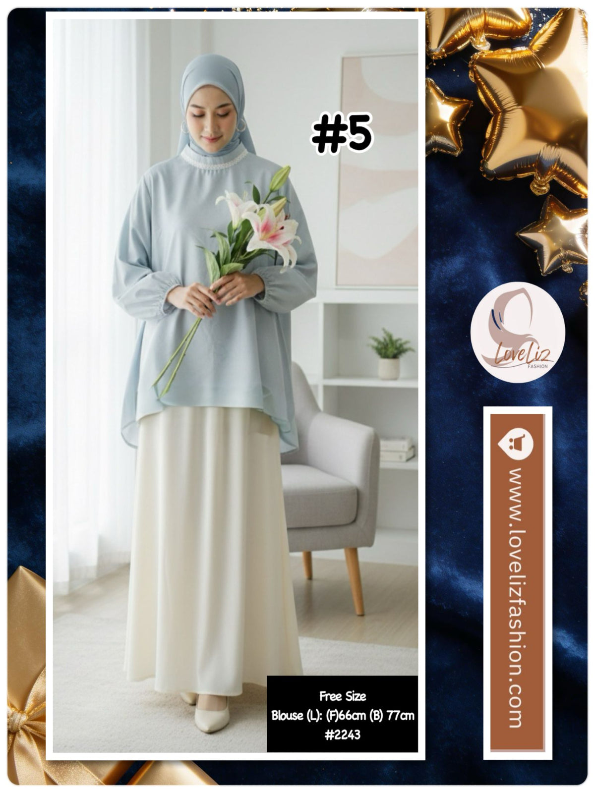 Top Modern Blouse (BLS_0126/002) (#T2243/2272/1256/1171KNW)