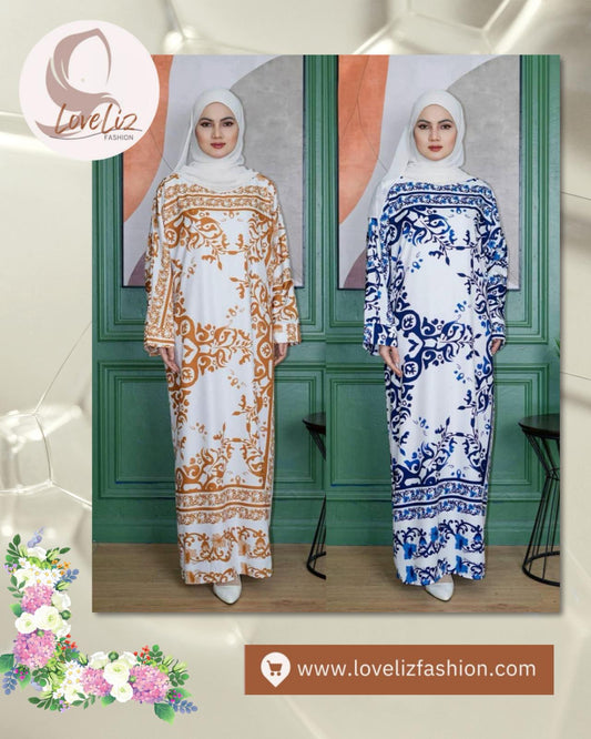 Long Printed Dress (LODR- 1007/3(D)) (#FFKNG)