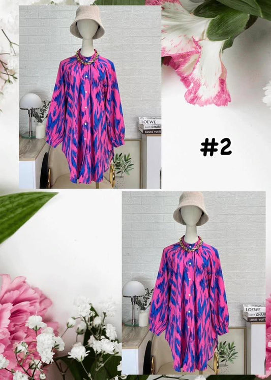 Top Printed Blouse (#J50KNG) series 2