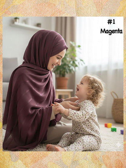 Shawl Chiffon Muna Lining (SHWL- 1059) (#MM)