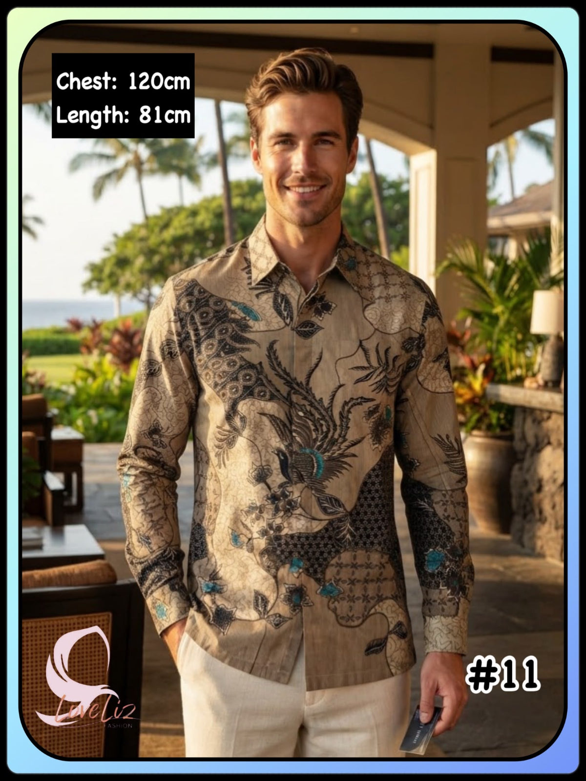 Batik Long Sleeves Shirts - (BTLS_1026/005) (#ANI)