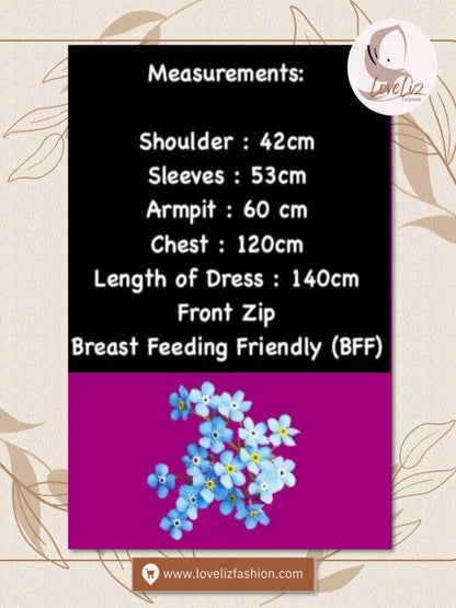 Long Dress Hand Embroidery (LDR_0326/009) (#P232KNG)