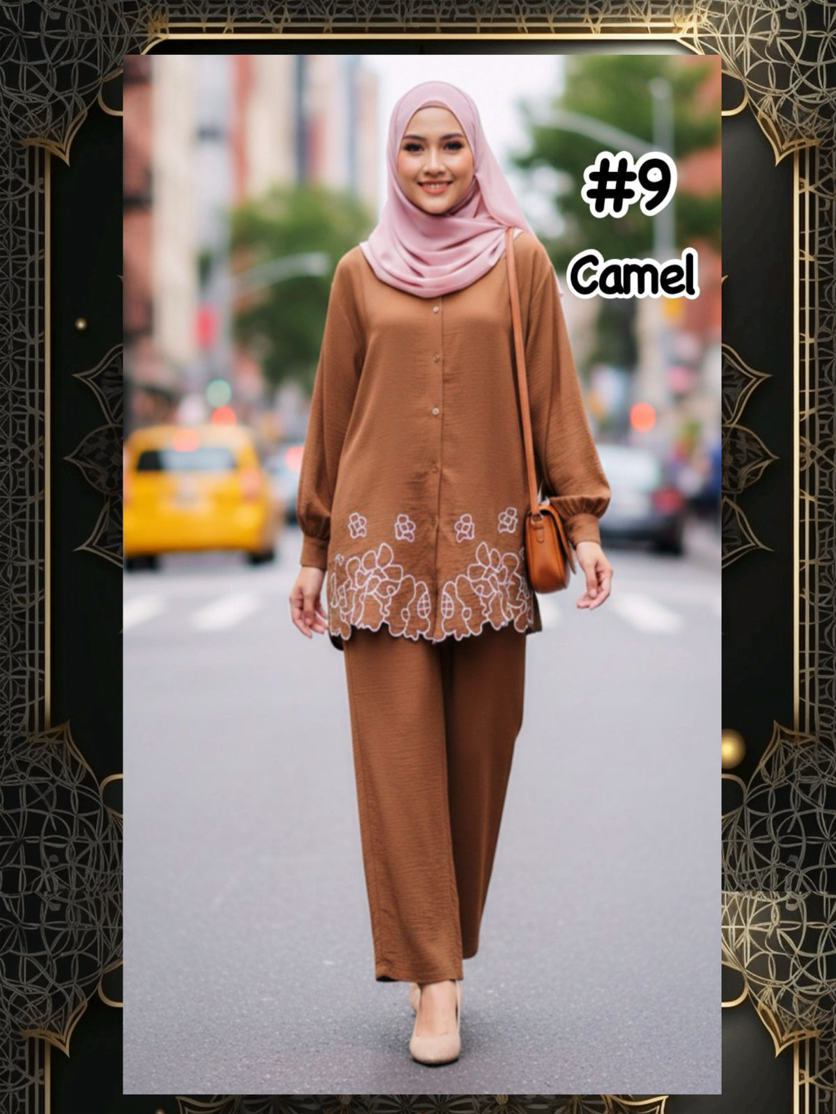 Top Blouse with Lower Embroidery (BLSE- 1026) (#P612KNG)