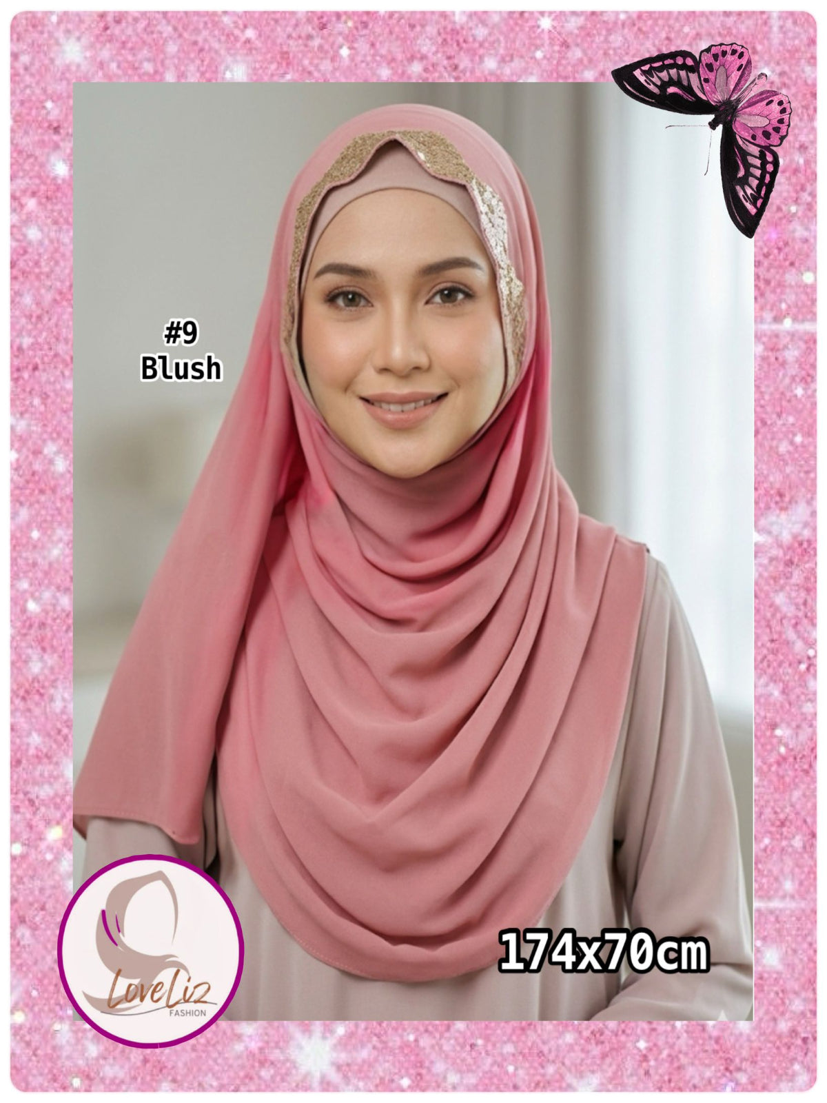 Shawl Chiffon Plain (SHL_0326/021)