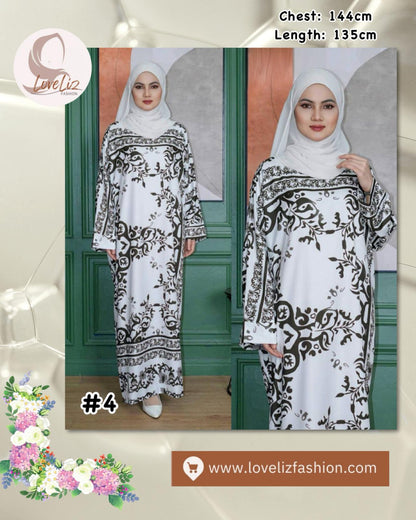 Long Printed Dress (LODR- 1007/3(D)) (#FFKNG)