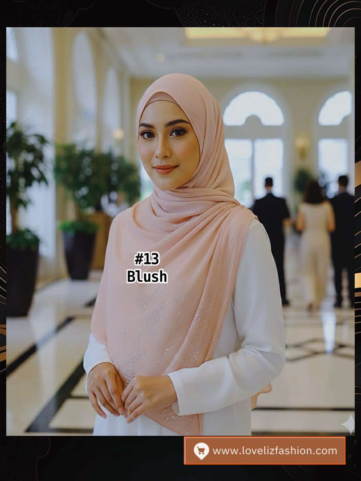 Shawl Chiffon Pleated Crush (SHL_0326/044)