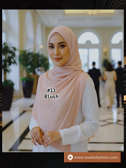 Shawl Chiffon Pleated Crush (SHL_0326/044)