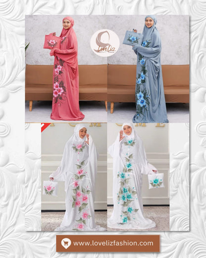 Telekung Mukena Terusan Lukis (TLKG-1019)