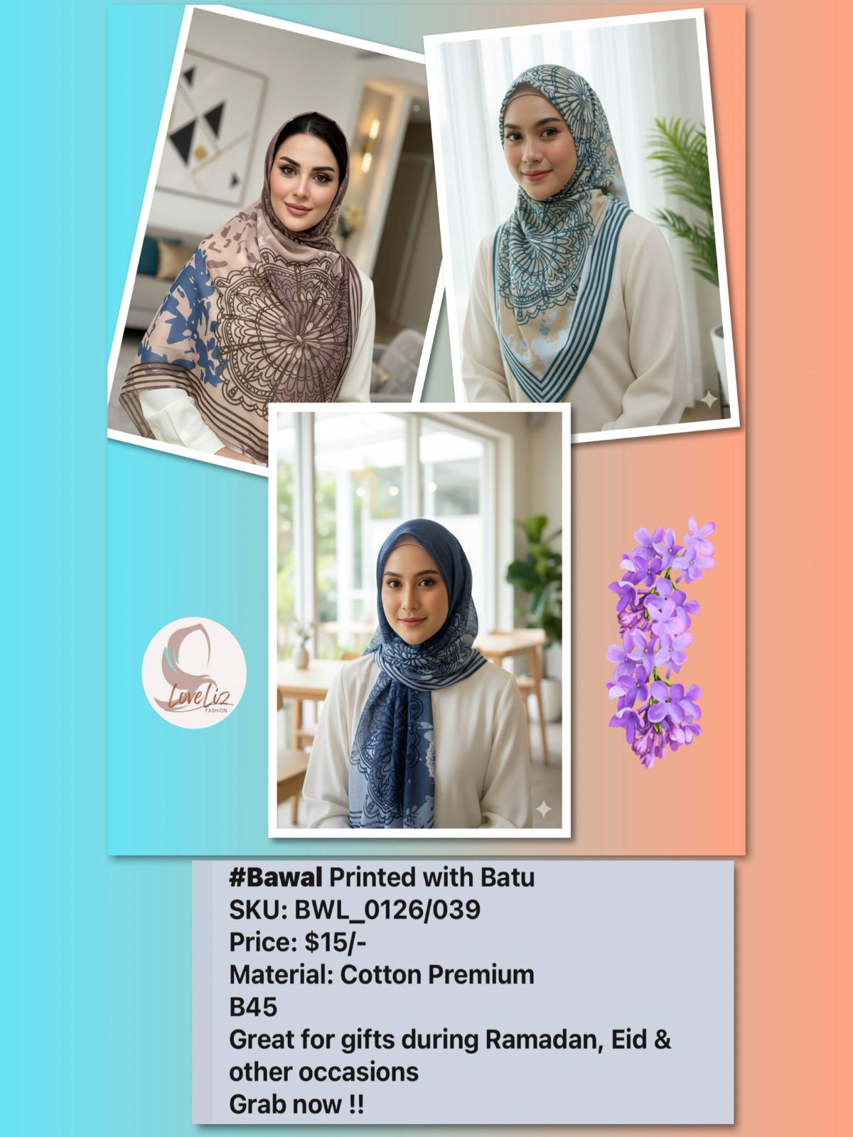 Bawal Printed with Batu (BWL_0126/039)