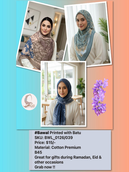 Bawal Printed with Batu (BWL_0126/039)