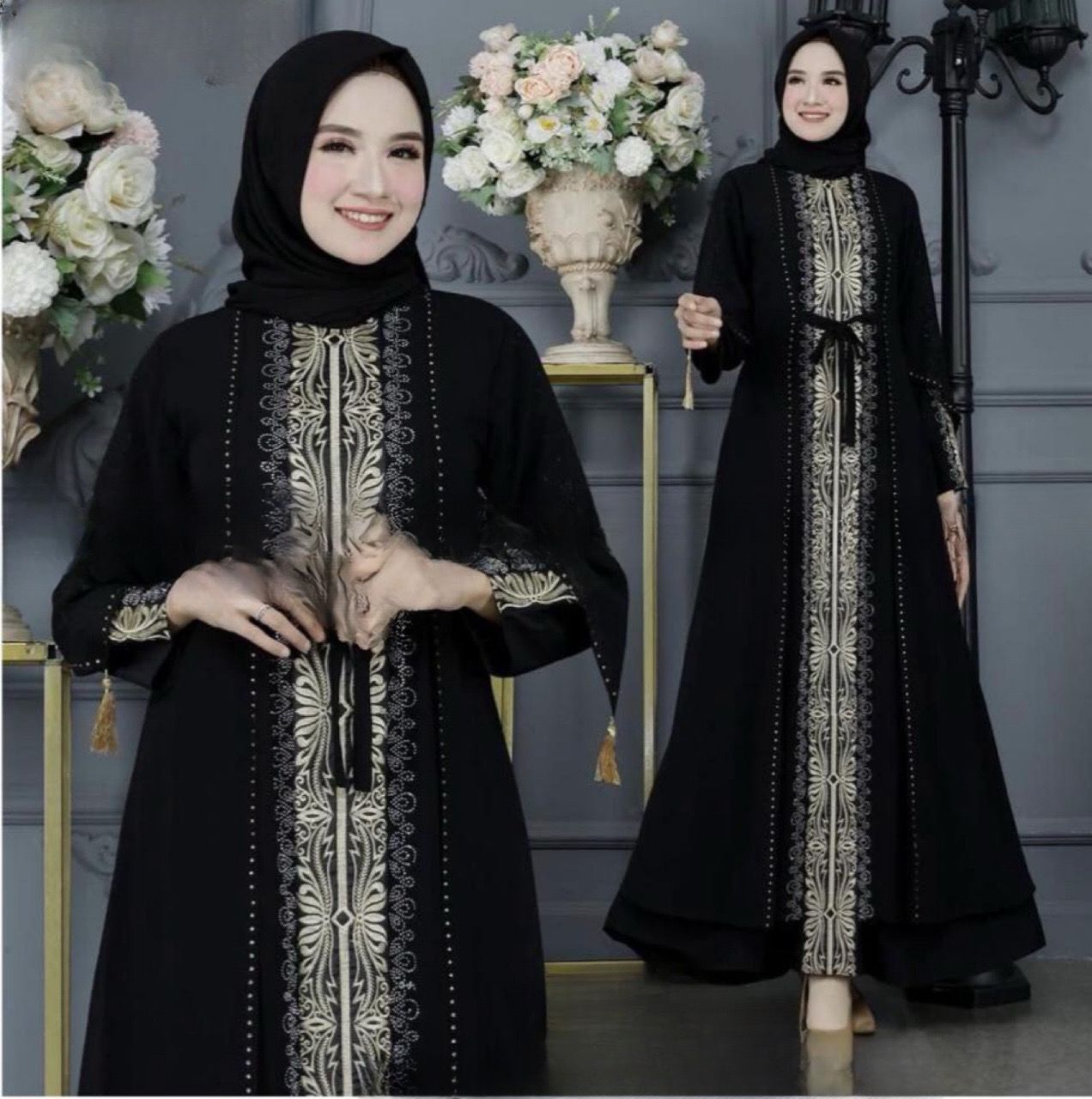 Exclusive Turkey Abaya in Black series model # 2128