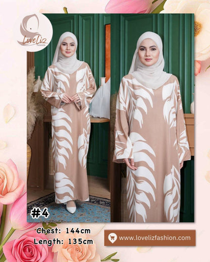 Long Printed Dress (LODR- 1007/3(C)) (#FFKNG)