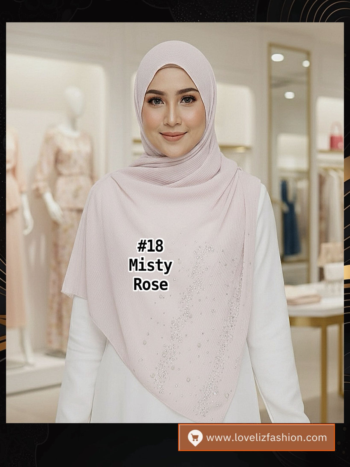 Shawl Chiffon Pleated Crush (SHL_0326/044)