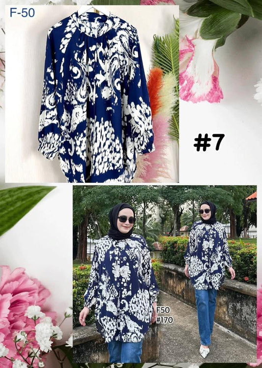 Top Printed Blouse (#J50KNG) series 7