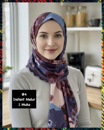 Assorted Instant Hijabs (INST/CSL_1026/003 (M)) (🔥3 pcs for $10/-🔥)
