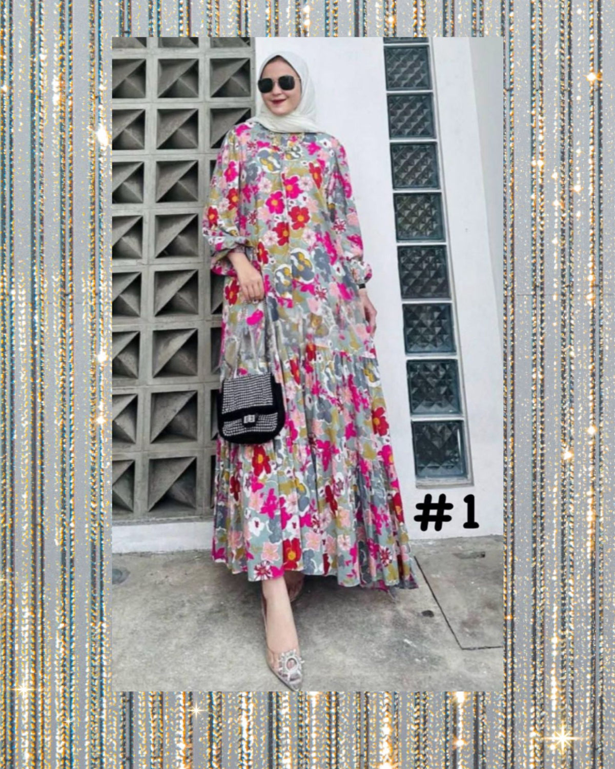 Long Dress Eliza Muslimah Clothing's (LODR- 1014) (#NAY04) - Essentials in Woman's Wardrobe