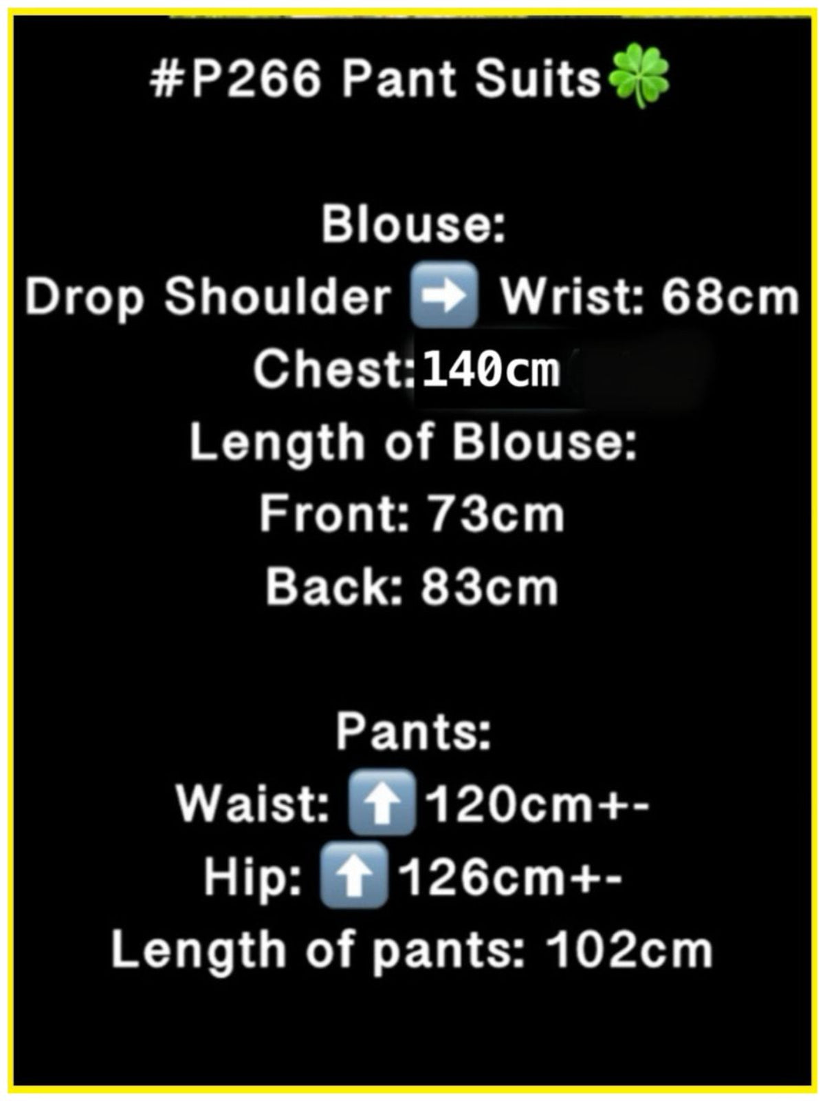 Pants Suits (PANTS_0426/008) (#266KNG)