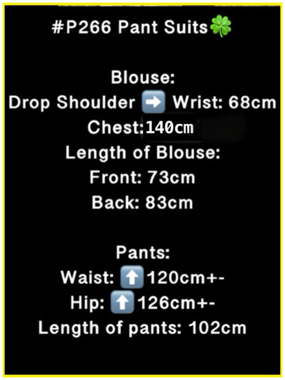 Pants Suits (PANTS_0426/008) (#266KNG)