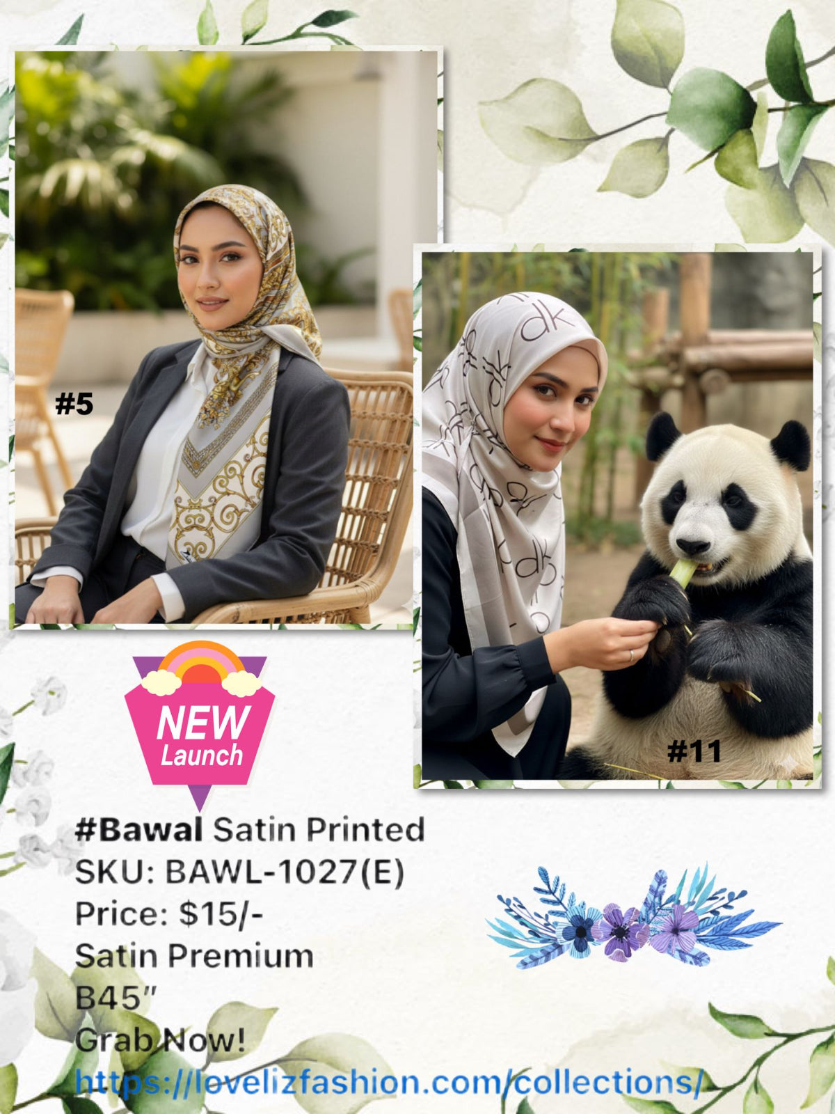 Bawal Satin Printed (BAWL-1027(E))