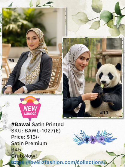 Bawal Satin Printed (BAWL-1027(E))
