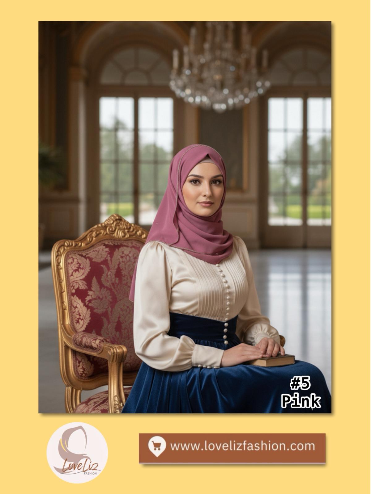 Shawl Chiffon Beads Diamond (SHWL- 1064) (#ZSKN7)