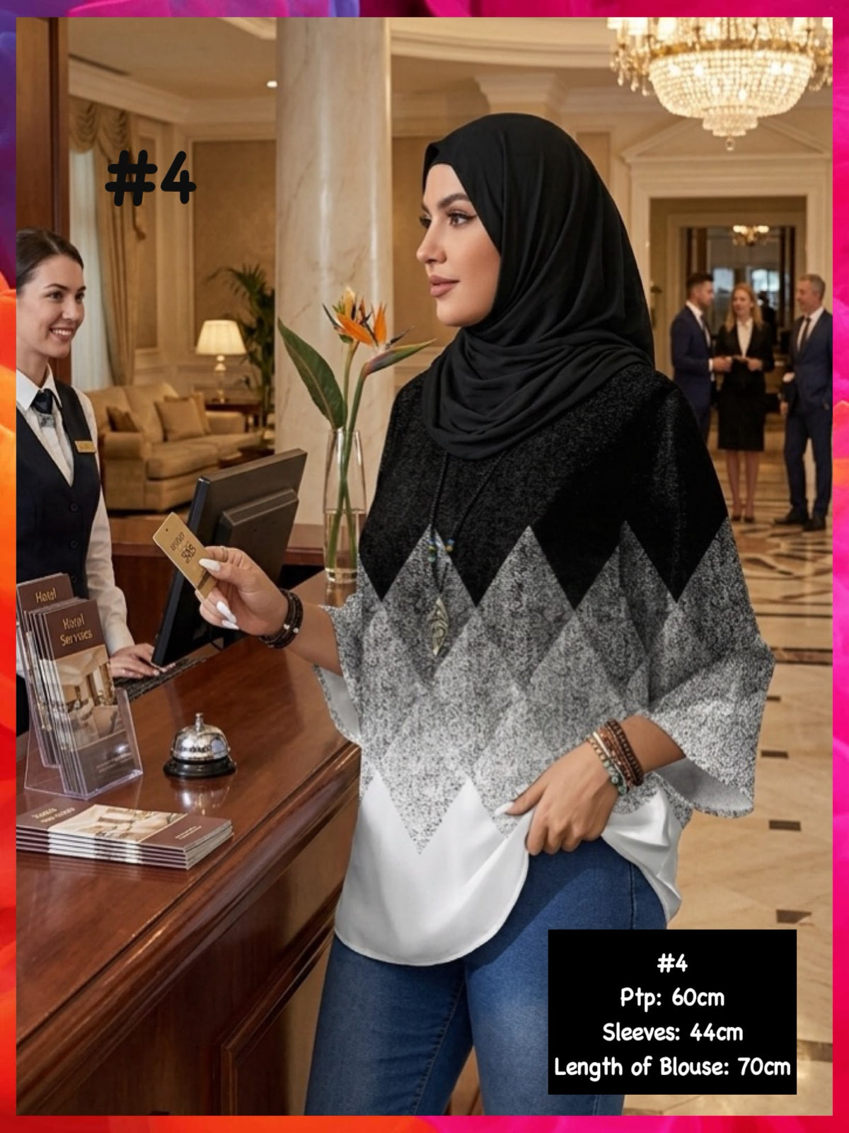 Moden Round Neck Blouse (BLS_0626/001(SH))