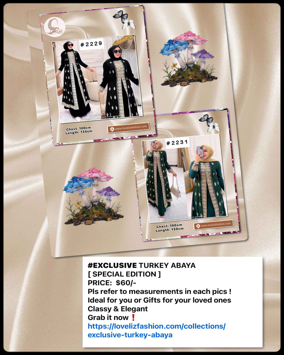 Exclusive Turkey Abaya Special Edition Series (ABYA- 215)