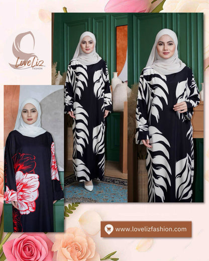 Long Printed Dress (LODR- 1007/3(C)) (#FFKNG)