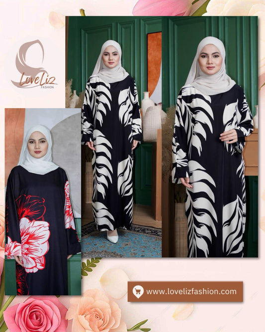 Long Printed Dress (LODR- 1007/3(C)) (#FFKNG)