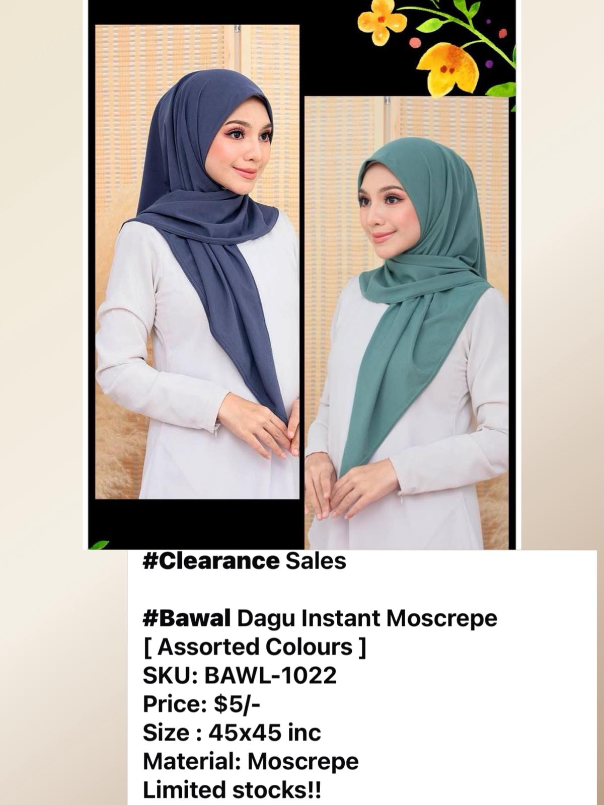 Bawal Dagu Instant Moscrepe [ Assorted Colors ] (BAWL-1022)