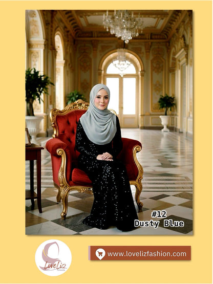 Shawl Chiffon Beads Diamond (SHWL- 1064) (#ZSKN7)