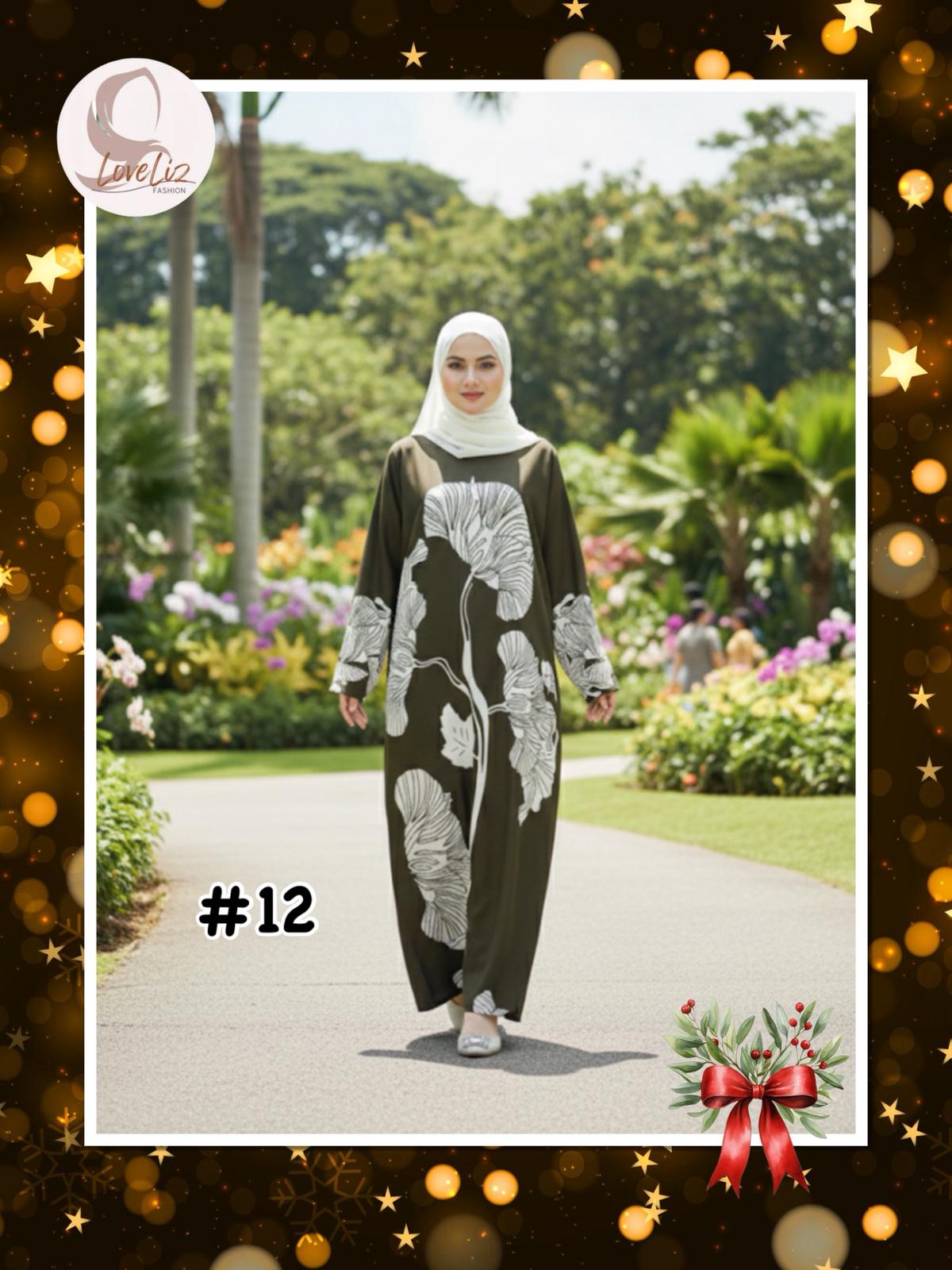 Long Printed Dress (LODR- 1007/3(A)) (#FFKNG)