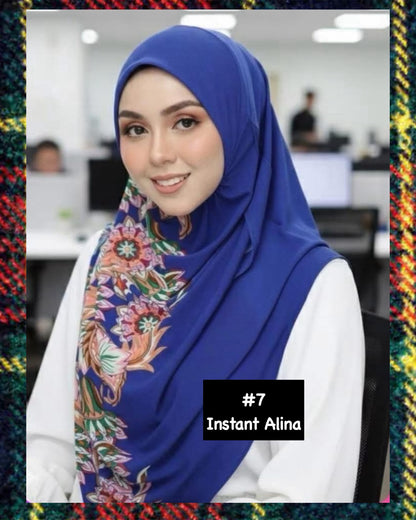 Assorted Instant Hijabs (INST/CSL_1026/003 (M)) (🔥3 pcs for $10/-🔥)
