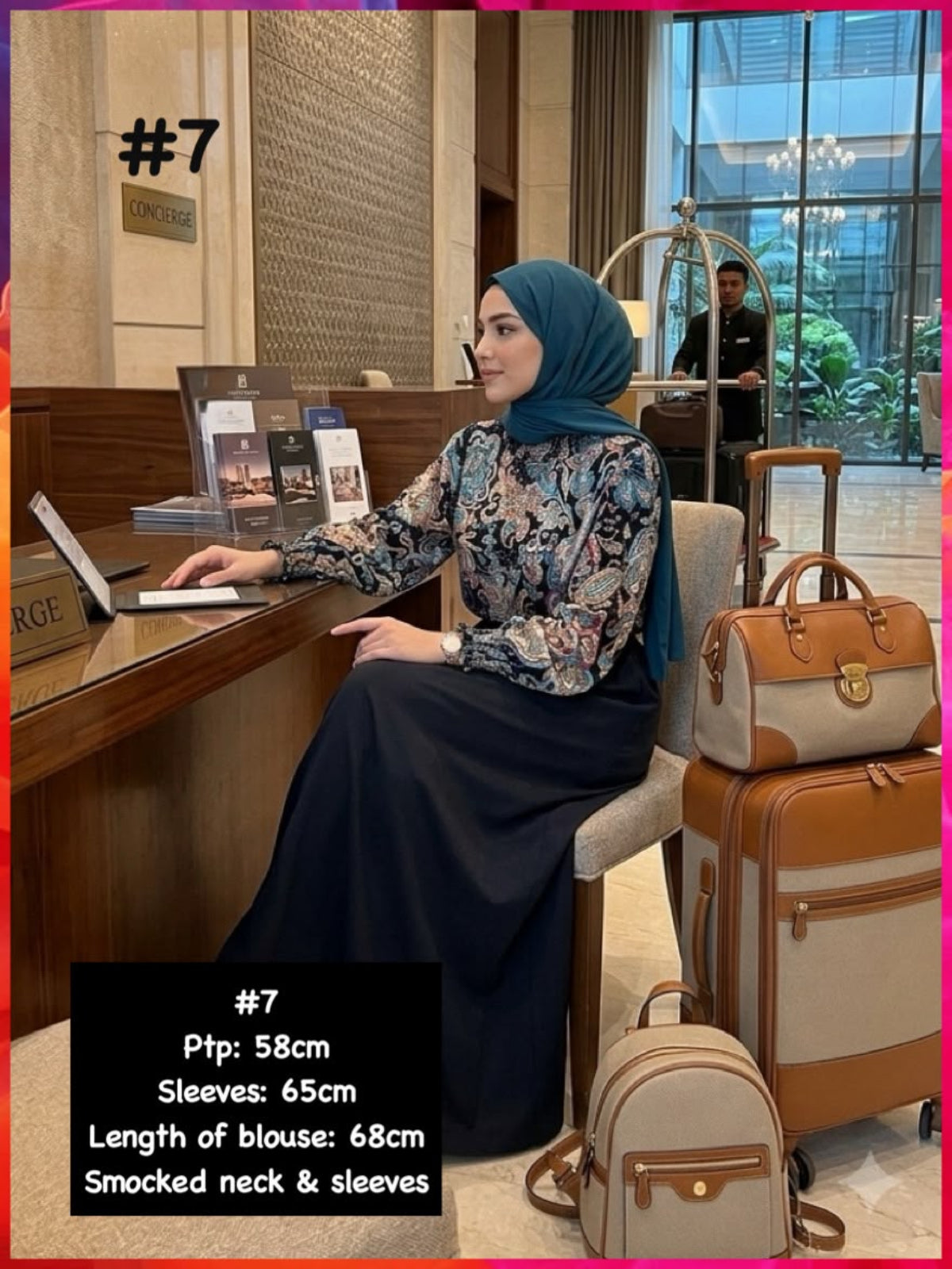 Moden Round Neck Blouse (BLS_0626/001(SH))