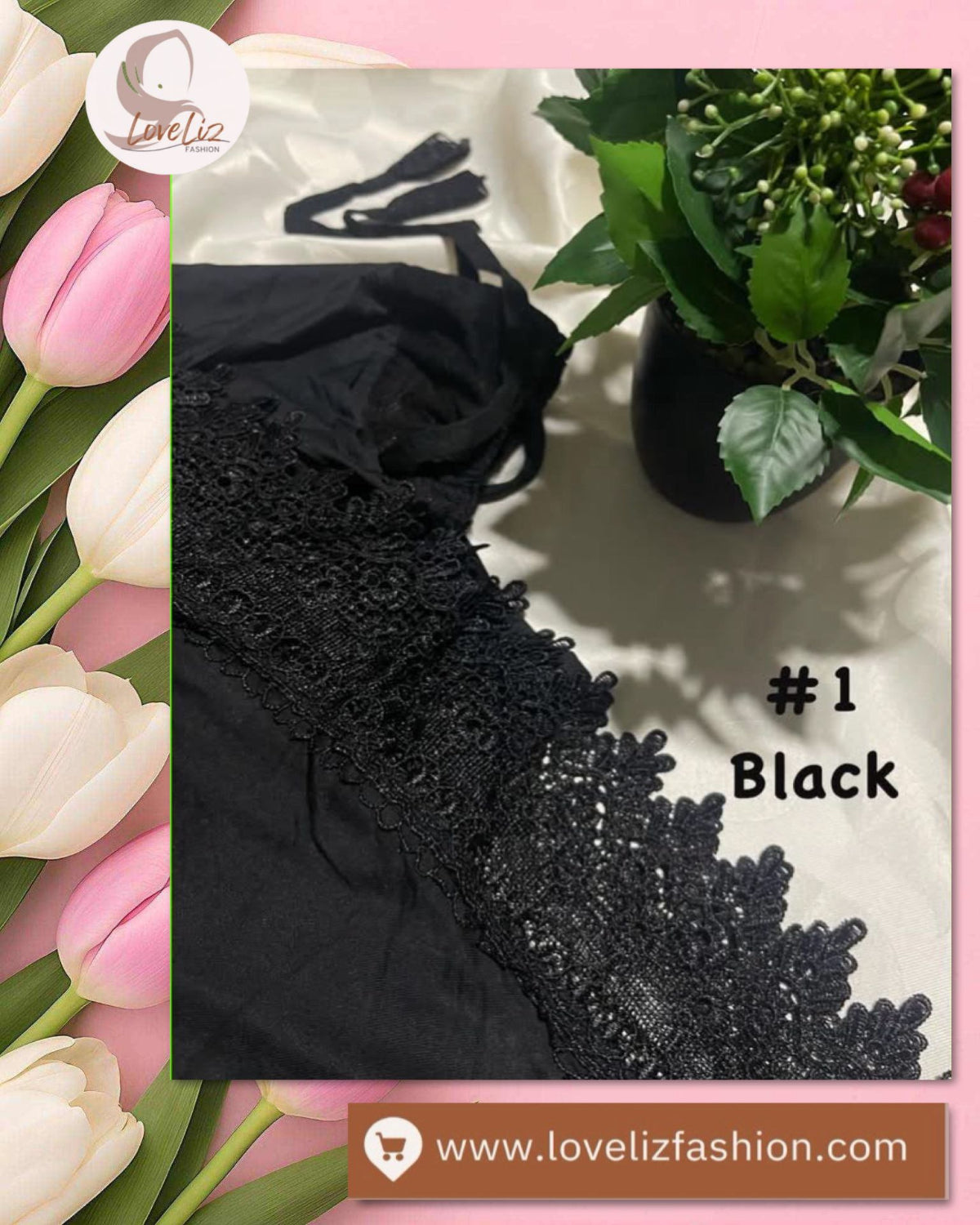 LoveLiz Fashion Single Lace Telekung (TLKG- 1002) (#ZC) – Feel the Connection! Comfort for Your Spiritual Journey