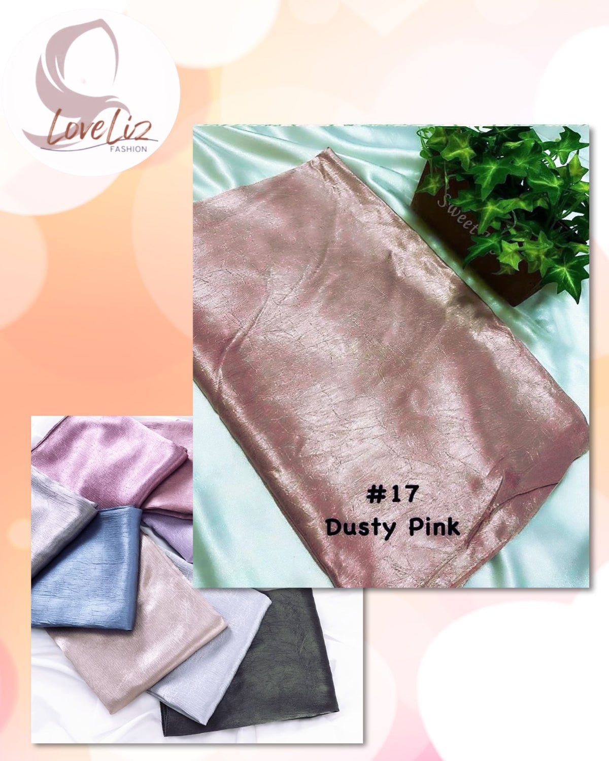 Shawl Crinkle Satin - Elegant Muslimah Hijab Accessory (SHWL- 1051)