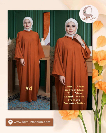 Long Dress Plain Turtleneck (LODR- 1016) (#206KNGFF)