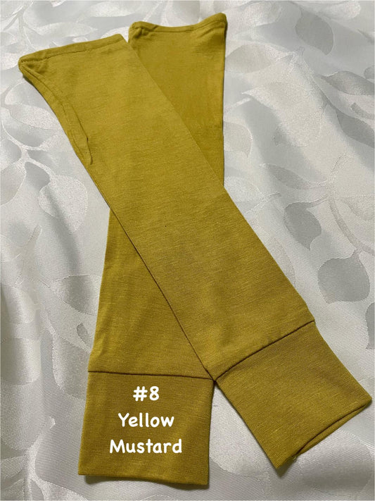 Yellow Mustard Rubberized Arm Handsocks 8