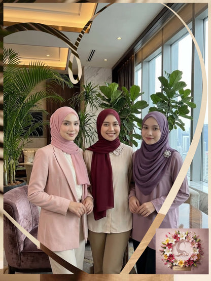 Shawl Chiffon Muna (SWL_1026/057) (#MM)