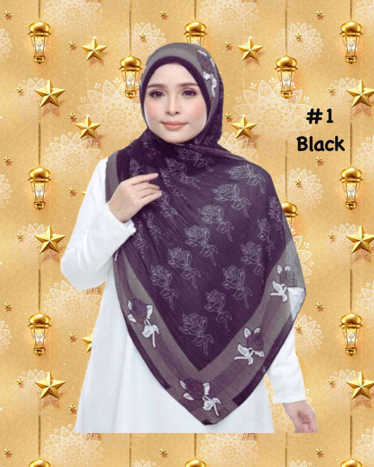 Shawl Maira Crush- Luxurious Texture (SHWL- 1026)