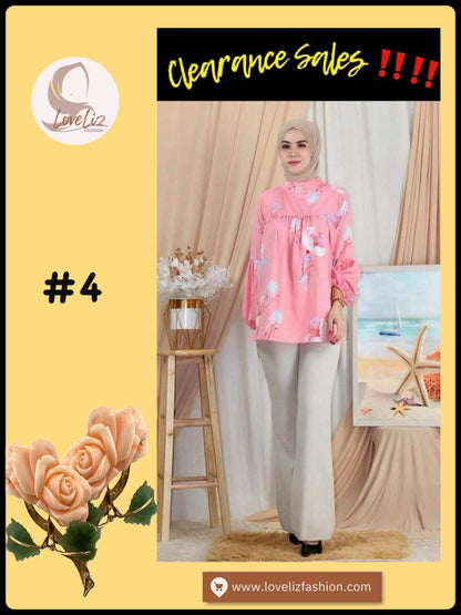 Top Modern Printed Blouse (BLSE-1005) (Top Only)
