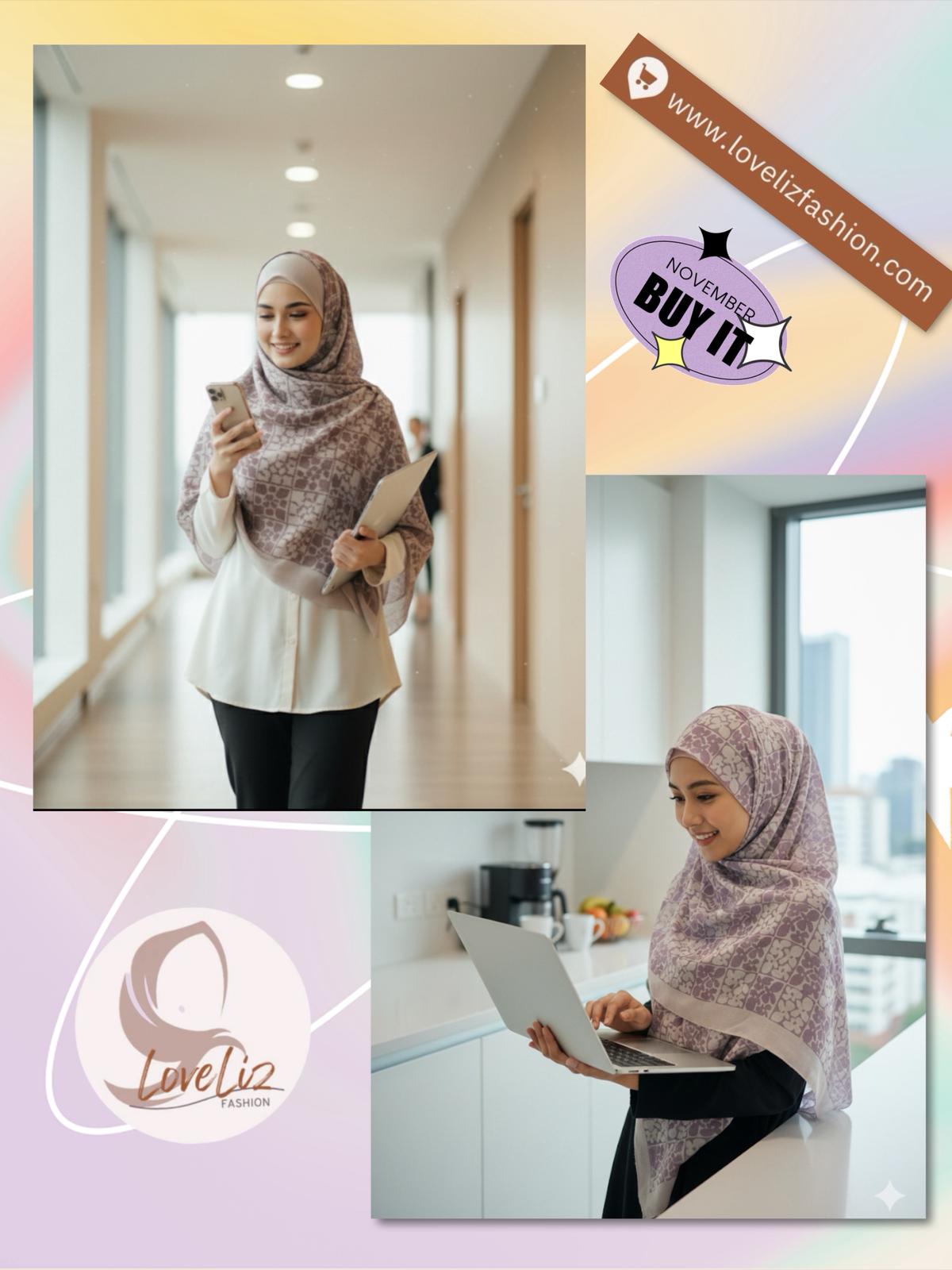 Shawl Korean Chiffon Printed LaserCut (SHWL- 1063(A)) (#MM)