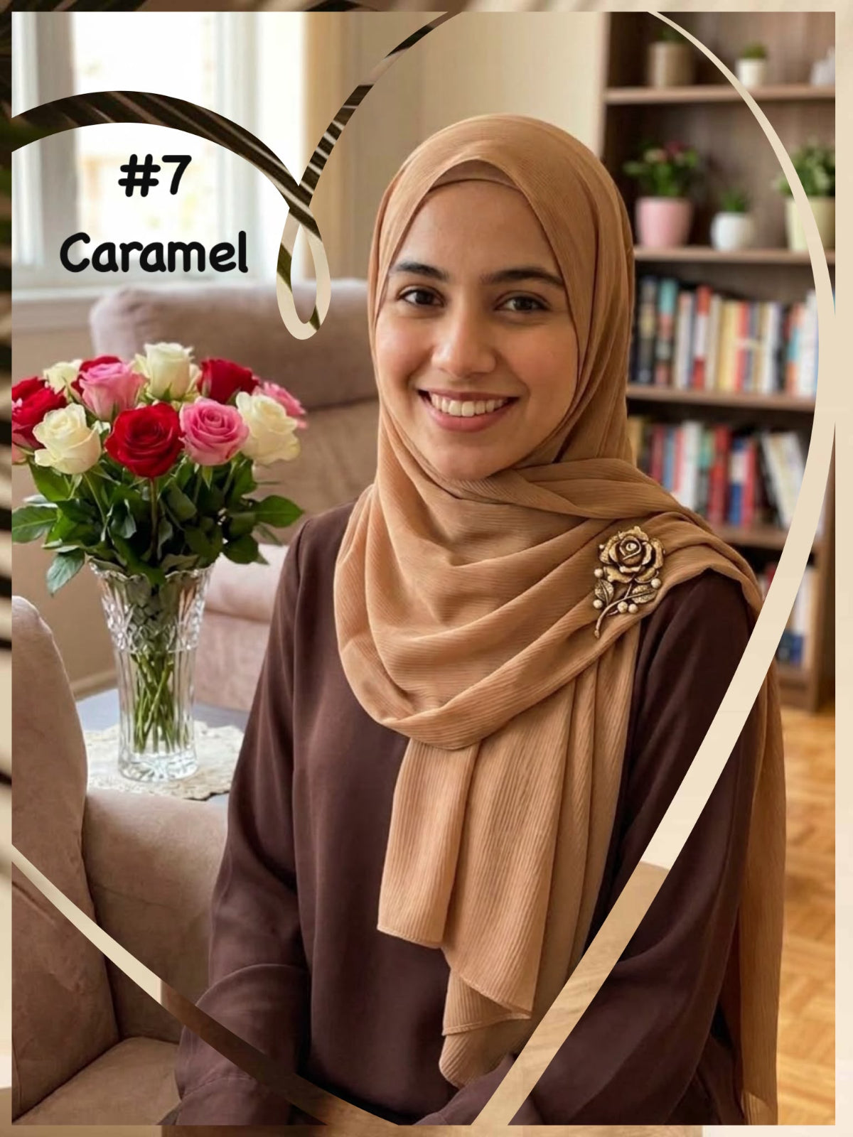 Shawl Chiffon Muna (SWL_1026/057) (#MM)